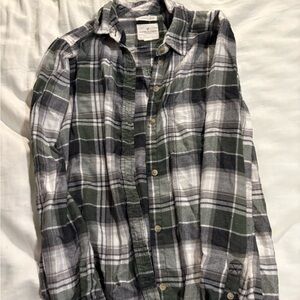 Men's Green Plaid Shirt